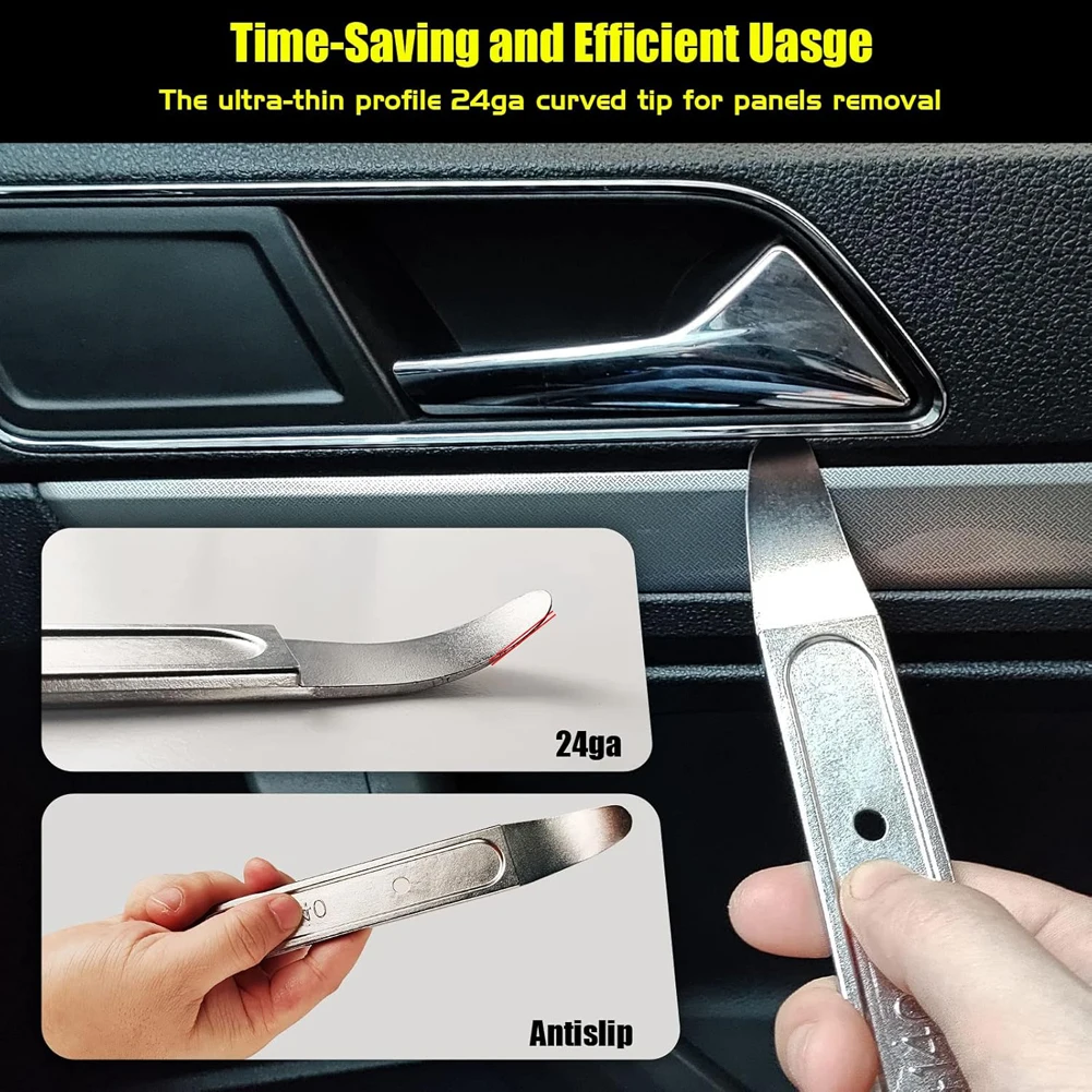 

Metal Skin Wedge Pry Bar Tool Trim Removal Tool Door Panel Removal Tool for Panel Trim Interior Sheet Metal Fastener