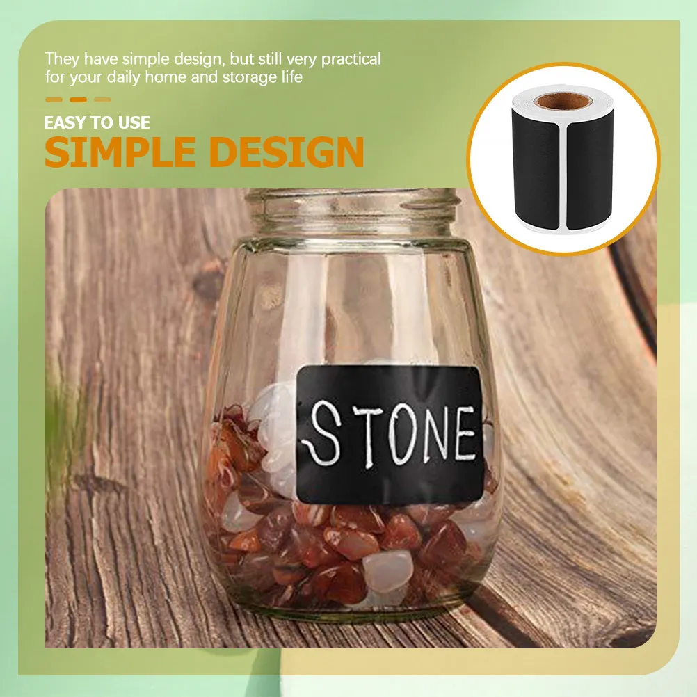 

Label Stickers Chalkboard Style Self-Adhesive Writable for Classifying Storage Containers Kitchen Pantry Office School