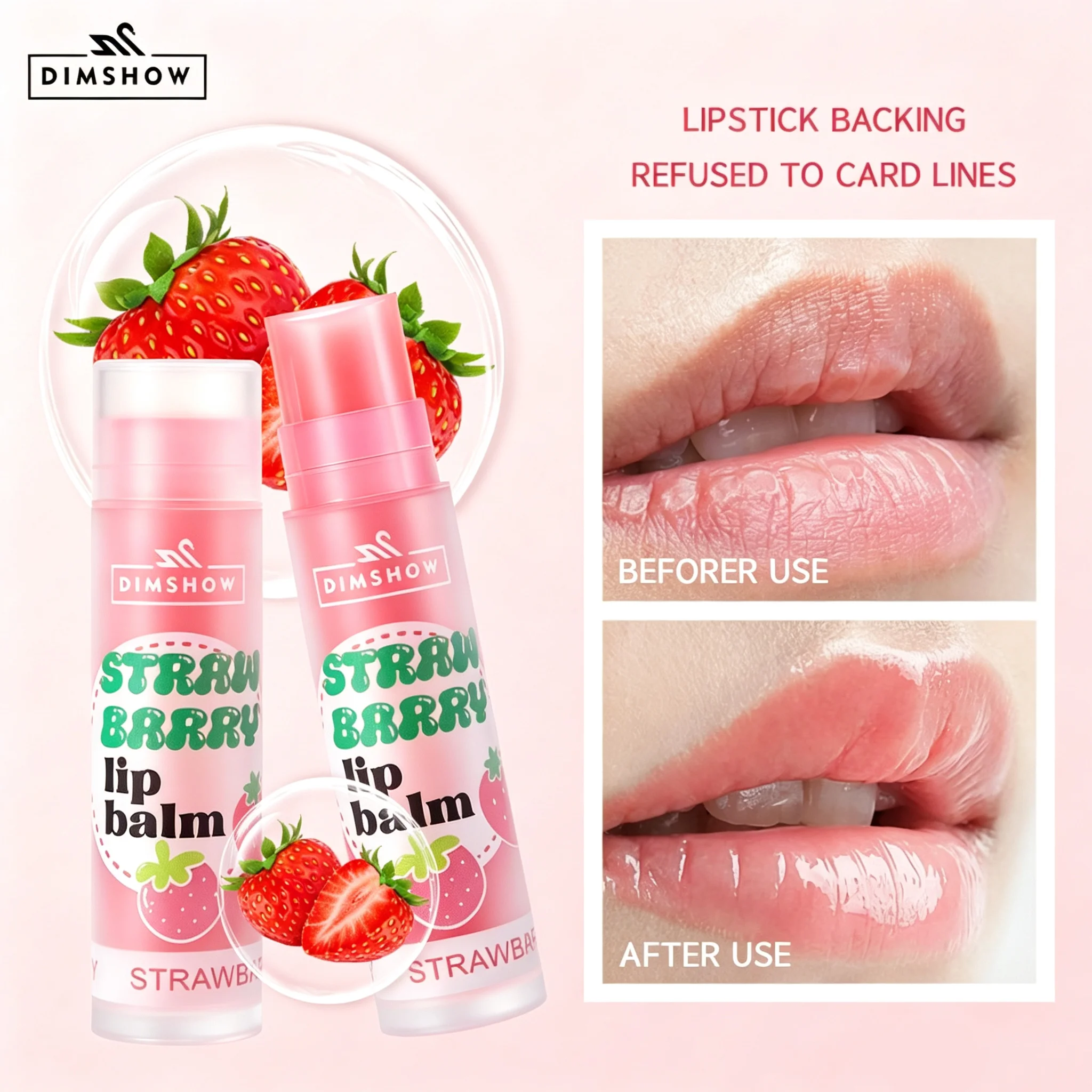 Fruit-Flavored Moisturizing Lip Balm for Men and Women, Deep Moisturizing and Repairing Lip Mask, Daily Lip Care for Students, Lip Balm to Improve Dry and Flaky Lip Lines