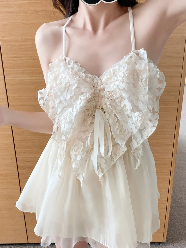 Bonito doce damasco sexy arco conservador novo maiô de uma peça menina verão piscina festa praia férias suspender banho