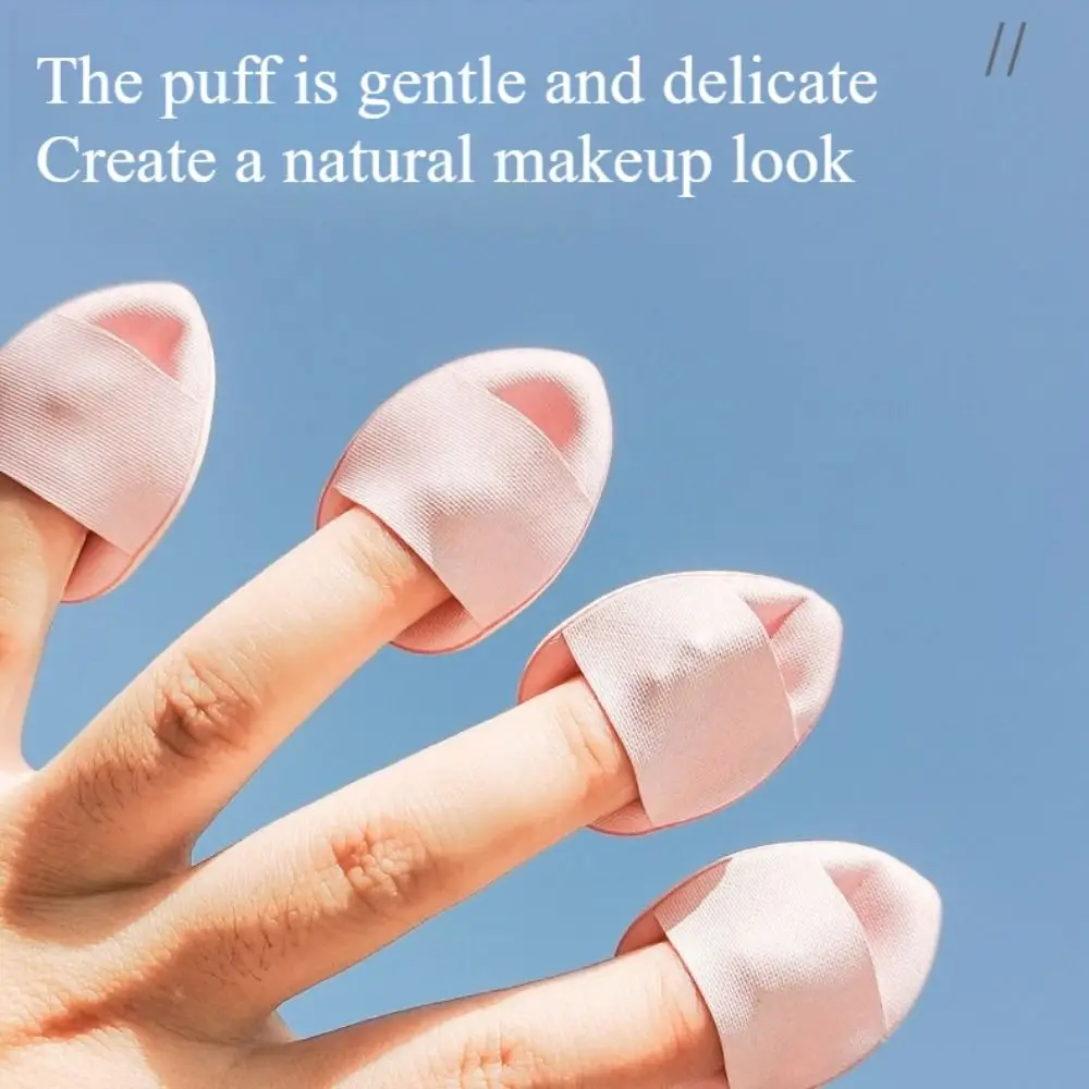 30pcs NEW Washable Makeup Puff Dry and Wet Powder Free Powder Puff Hypoallergenic Latex-Free Finger Puff Travel-Friendly