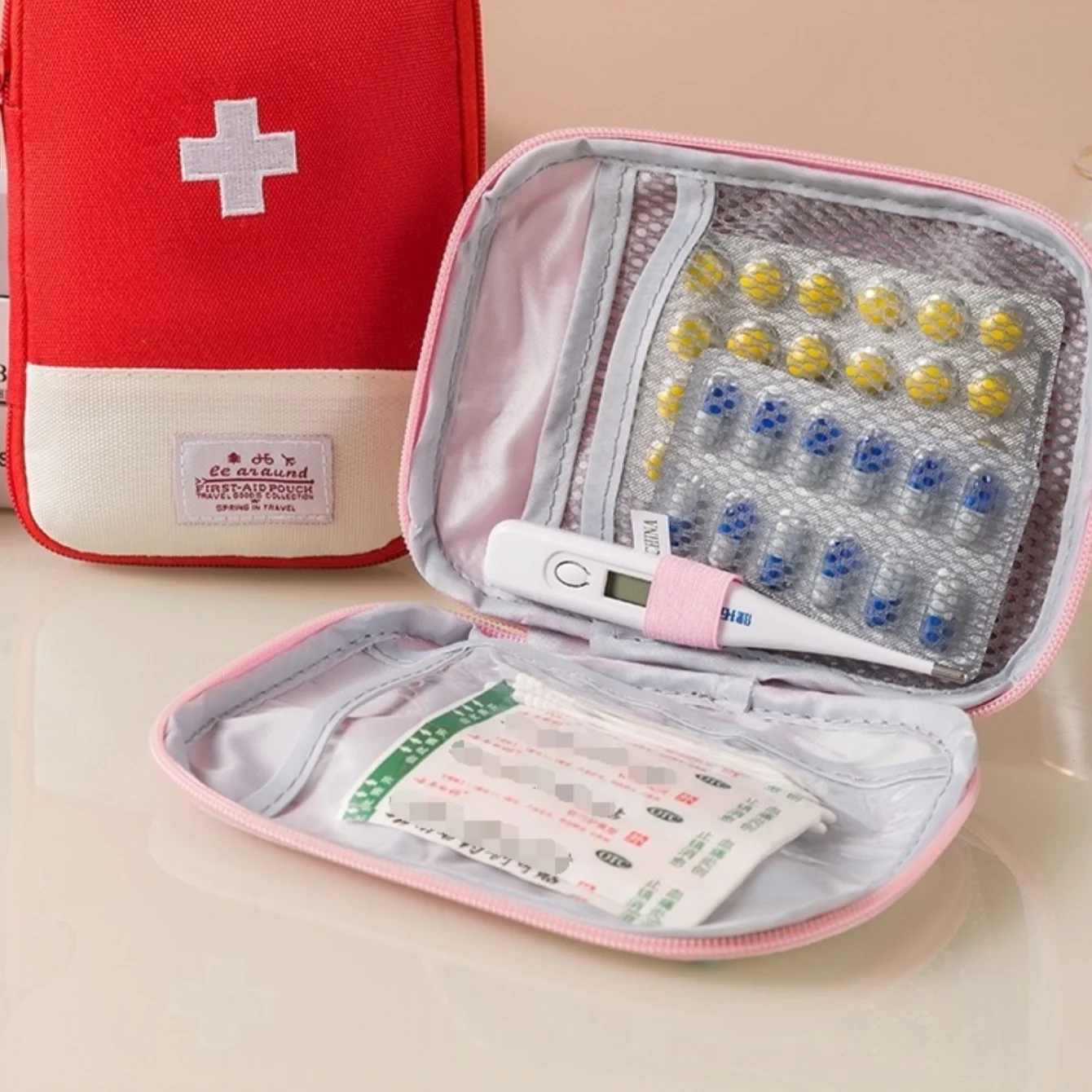 Travel Medicine Bag Pill Storage Pouch Outdoor Essentials Emergency Survival Bag Mini First-aid Kit Portable Home Storage Bag