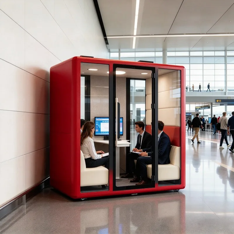 Canada Standard Acoustic Pod Soundproof Booth Silent Design for Open Office Study Room Recording Phone Call Privacy Space
