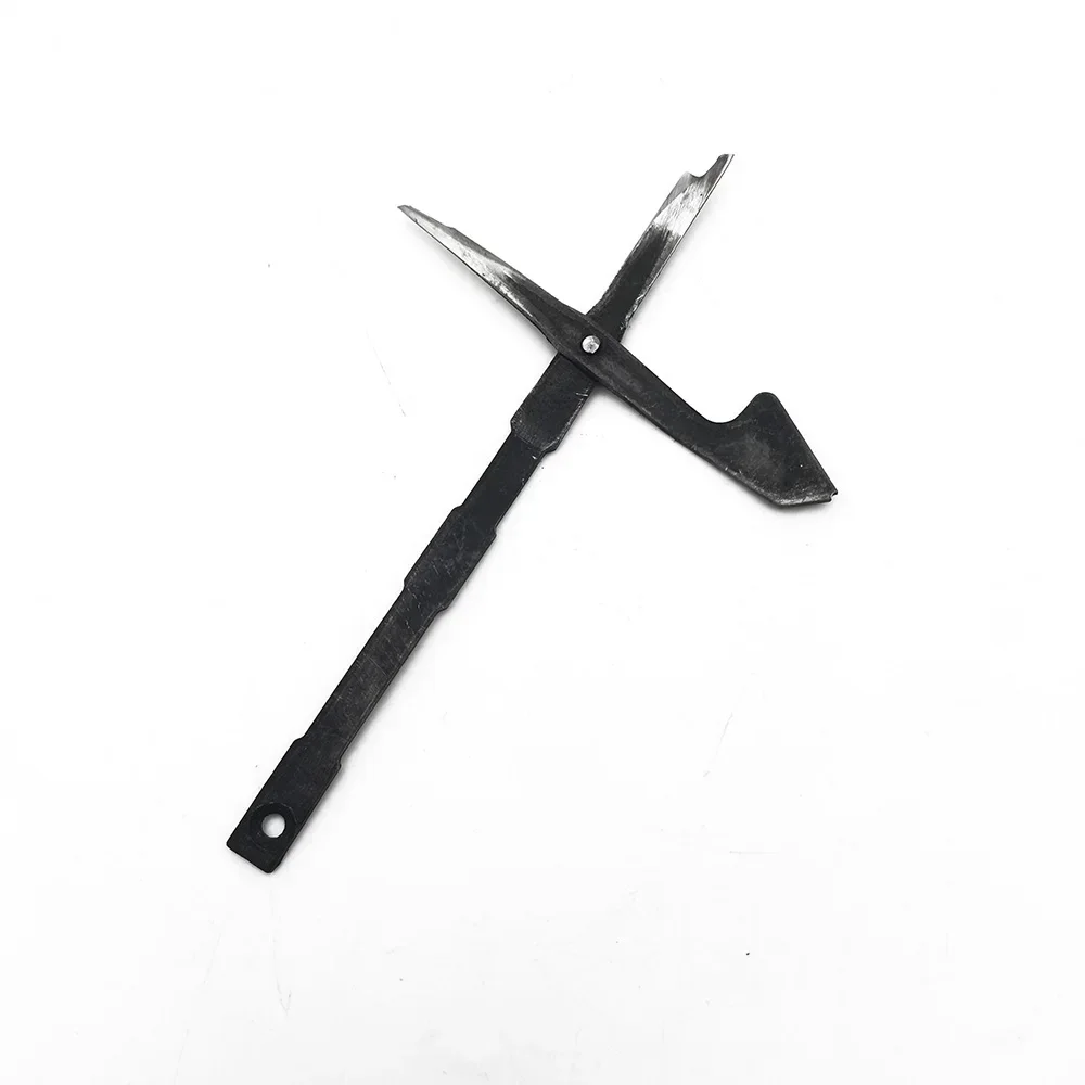 Pistola para tejer alfombras, pistola para Tufting, tijeras, accesorios para Tufting, acero inoxidable, anillo blanco de acero negro, tijeras originales de terciopelo