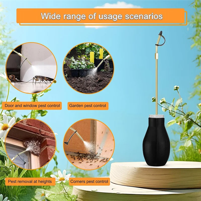 ABLK Copper Tube Duster Powder Sprayer For Diatomaceous Earth And Other Household Powder Applications