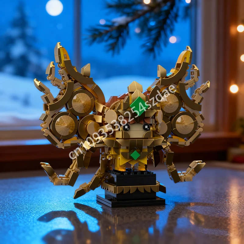 

890 шт. MOC Leo Aiolia Бог ткань кирпичная модель строительные блоки архитектура рождественские подарки креативная идея игрушки кирпич для детей