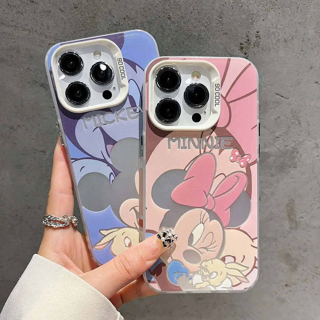 Disneys Mickeys Minnies Mouses Happy Phone Case For iPhone 15 14 13 12 11 Pro Max 7 8 Plus XR XS MAX MINI Y2K Cute Back Cover