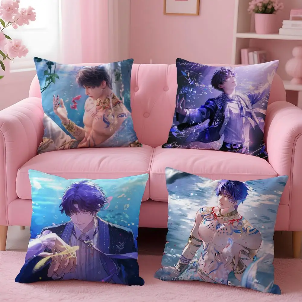 Game L-Love: Deepspace Cushion Cover Breathable Linen Pillowcase Summer Odorless Eco-Friendly Invisible Zipper Washable