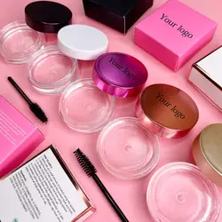 No Logo Eyebrow Pomade Brow Clear Dry Fast Lasting Styling Waterproof Vegan Eyebrow Soap Gel Cream Tint Private Label Bulk 20pcs