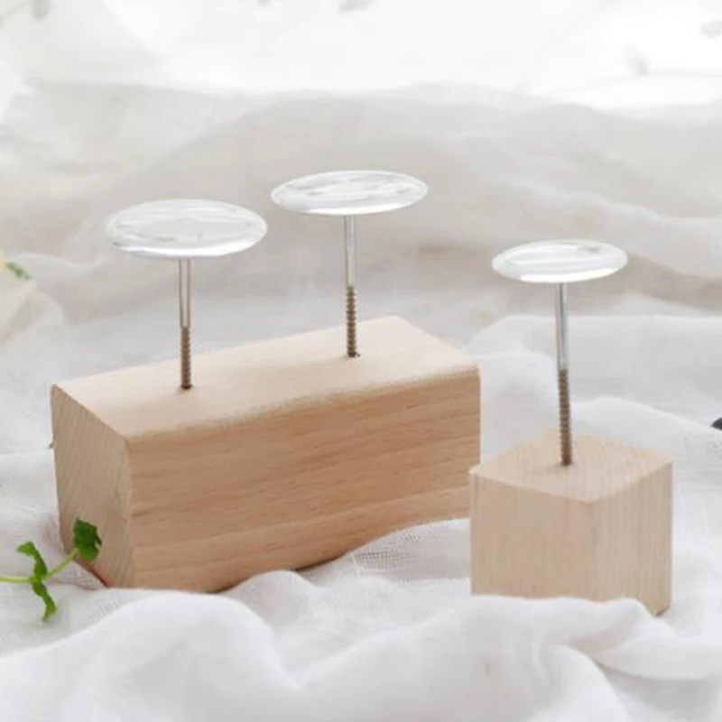 Wood Holder For Cake Ice Cream Cake Flower Nails Stand Tool Fondant Cake Tray