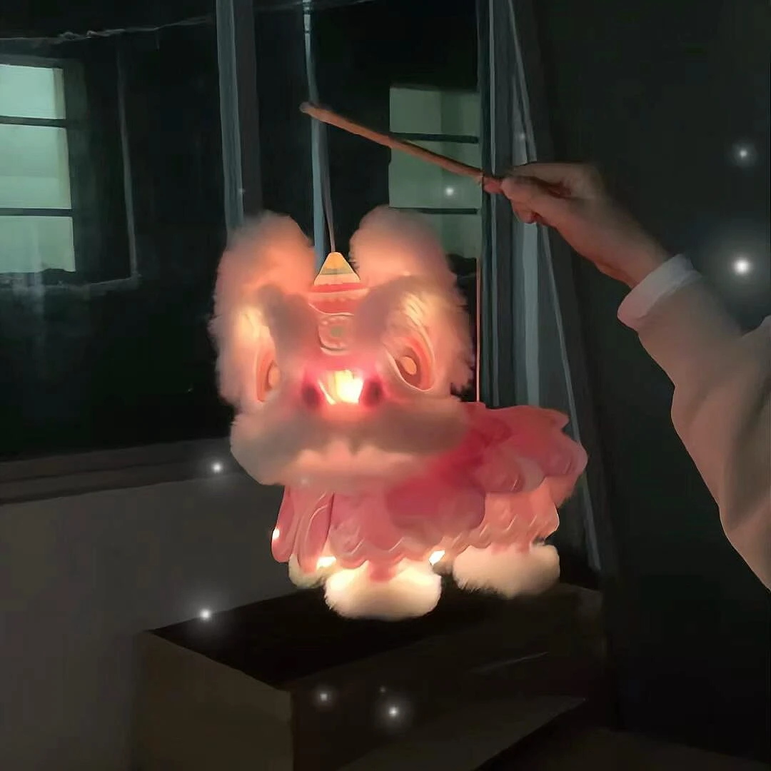 handmade-lantern-diy-material-kit-year-new-lion-wake-up-handheld-flower-lamp-kindergarten-children-luminous-toy
