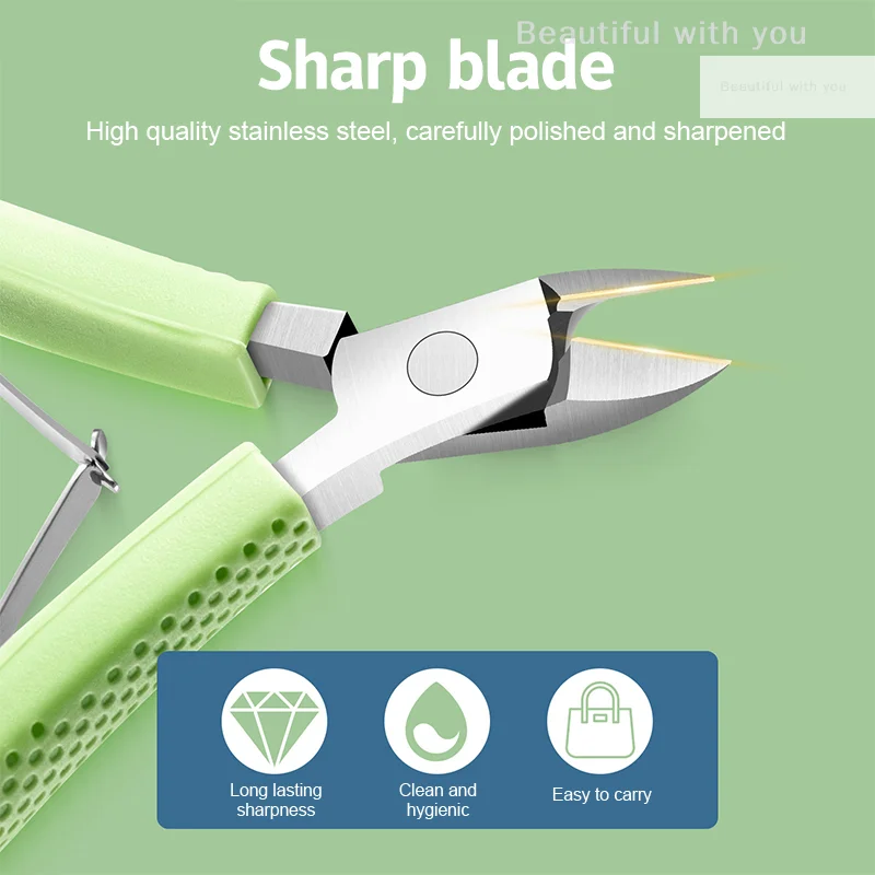 

NewStainless Steel Cuticle Scissors Dead Skin Remover For Nails Art Clippers Nail Scissors Manicure Curved Tip Scissor