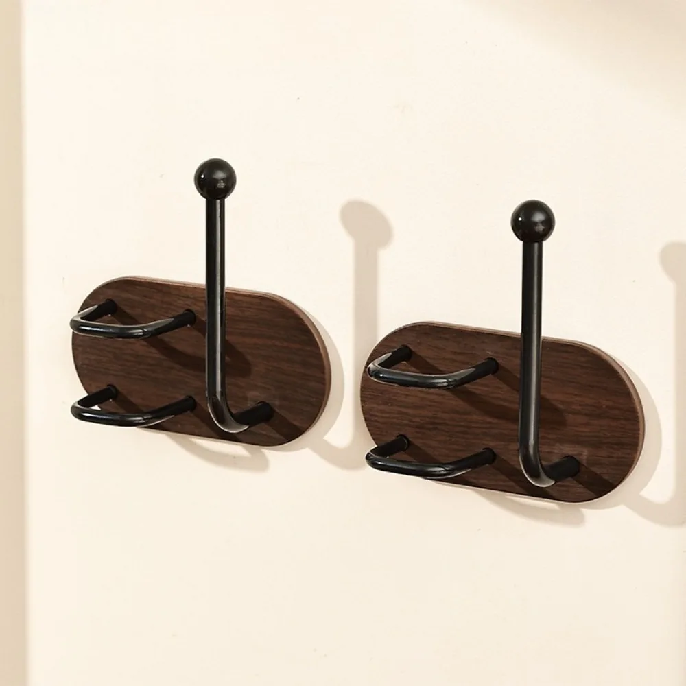 No Drill Multifunctional Hook Vintage Wall Mounted Comb Organizer Hair Tie Holder Utility Wall Hooks Home Bathroom Accessories