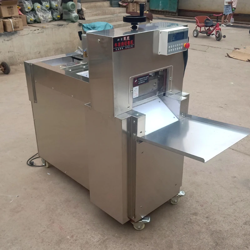 قطاعة لحم الخنزير والجبن الاحترافية بأسعار مخفضة آلة لف لحم الضأن باستخدام الحاسب الآلي ذات القطع الواحد #5