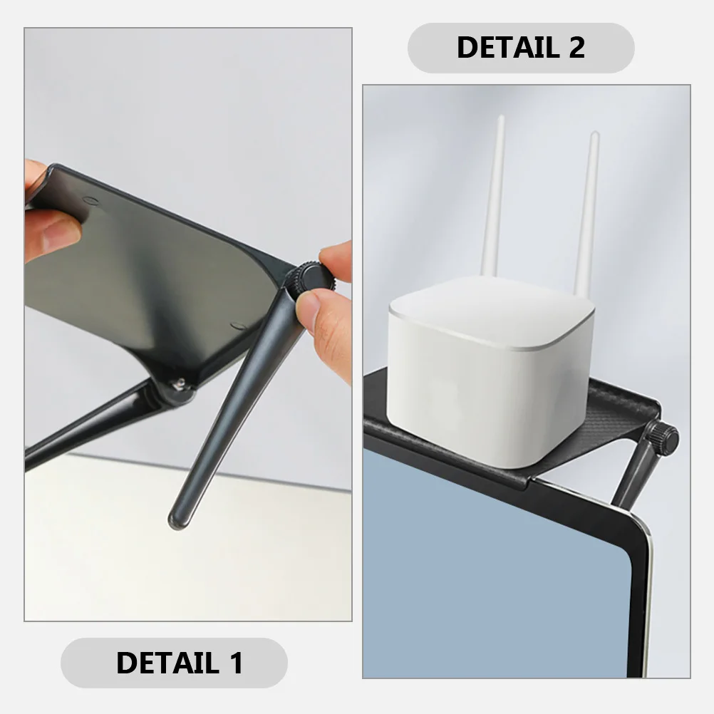 

3pcs L Size Top Rack Shelf Plastic Screen Storage For Monitor No Tools Needed Sturdy Space Saving Router Stand Holder