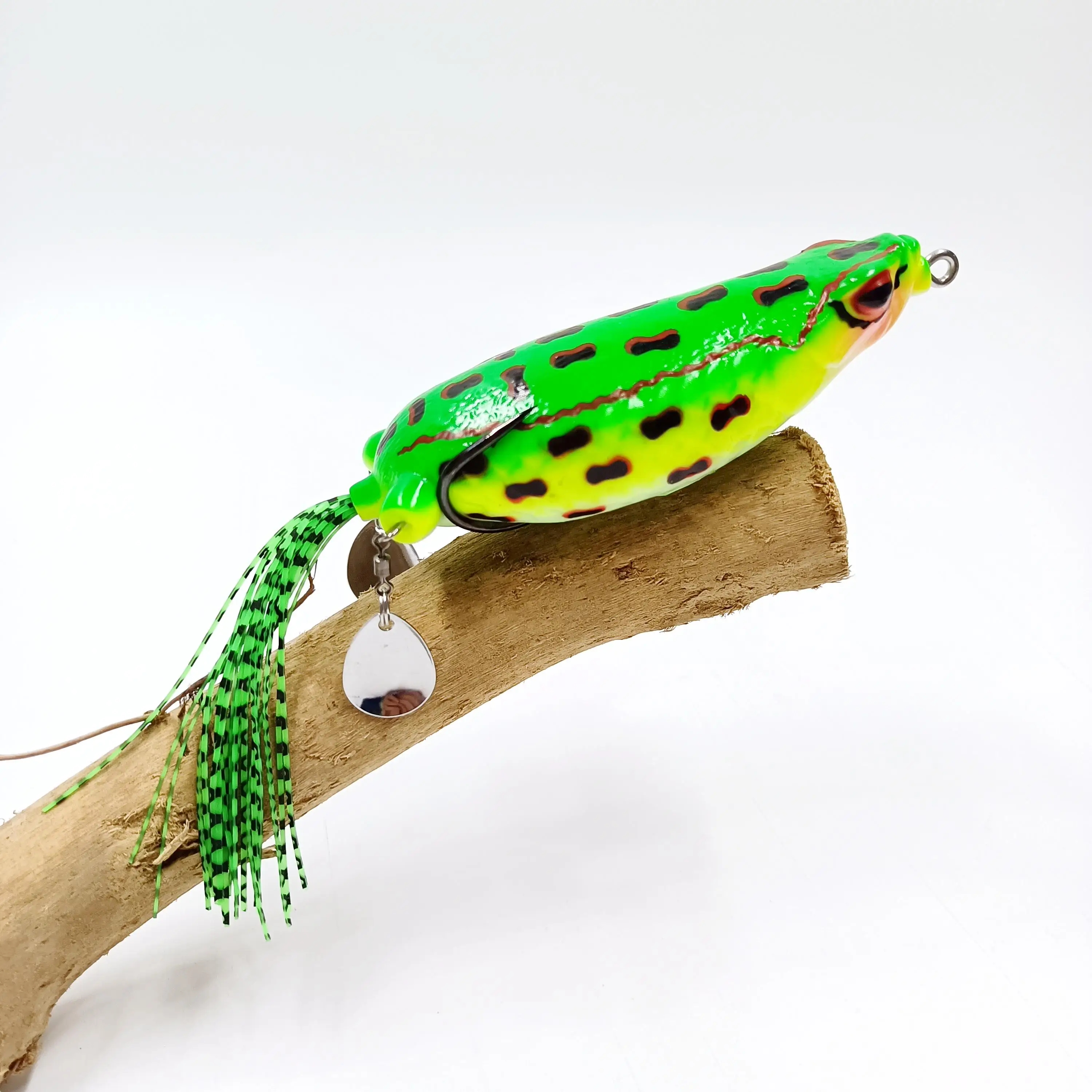 Duoduoyu 1 pçs grande sapo isca de pesca 9cm/25g topwater ray sapo isca artificial para baixo wobblers plástico equipamento de pesca