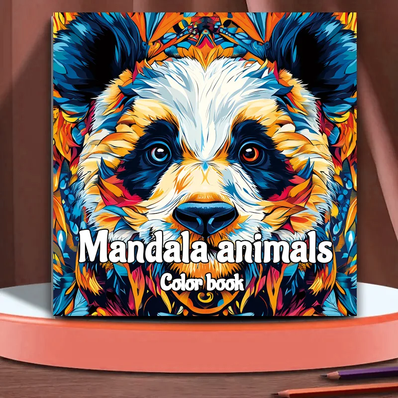 Mandala Animal Drawing Pad Creative Imagination and Realistic Doodles Adult Picture Book