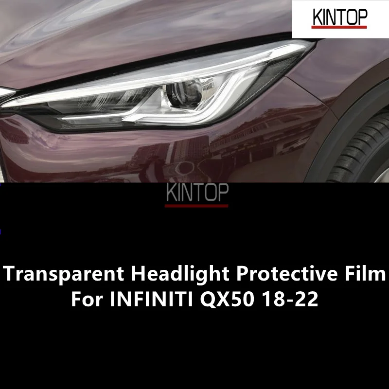 

For INFINITI QX50 18-22 TPU Transparent Headlight Protective Film, Headlight Protection,Film Modification