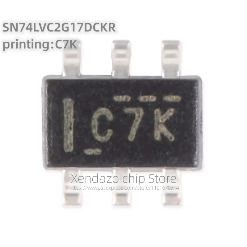 10pcs/lot SN74LVC2G17DCKR printing C7K SOT-363 package Original genuine Dual Schmitt trigger buffer logic chip