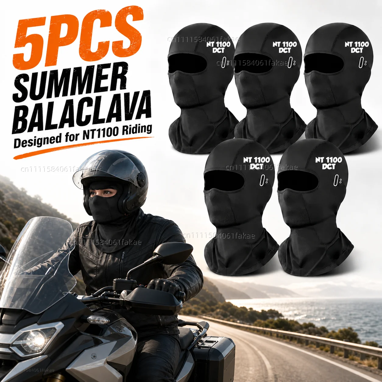 

5PCS Motorcycle Balaclava Summer UV Protection Glasses Face Breathable Hole For NT1100 2022-2024 NT 1100 NT700V 2009-2016 NT
