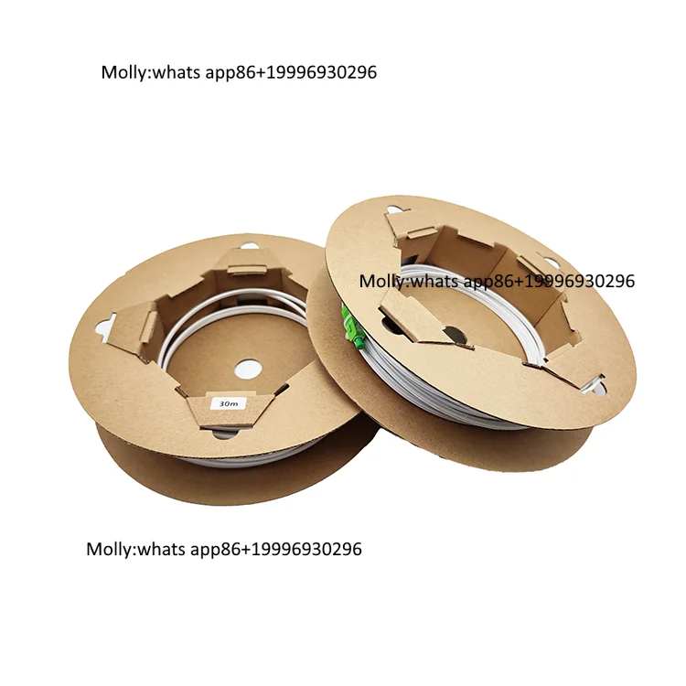 Indoor/Outdoor Ftth Fiber Optic Drop Cable Patch Cord SC/UPC SC/APC G652D 2.0x3.0mm 1/2 Core 5m 10m 15m 75m