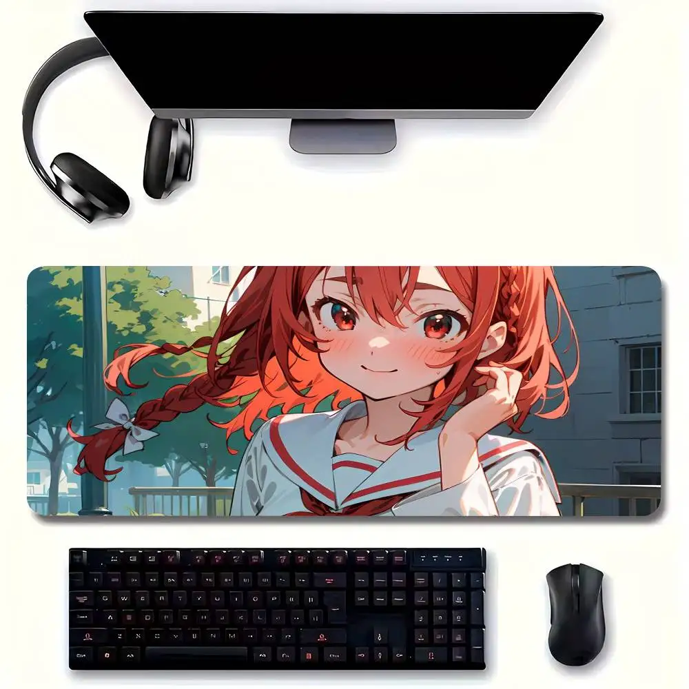 Sakurasawa Sumi Animation Mousepad Non-slip Suitable For Office Computers Laptops E-sports Game Desk Mats XXL Keyboard