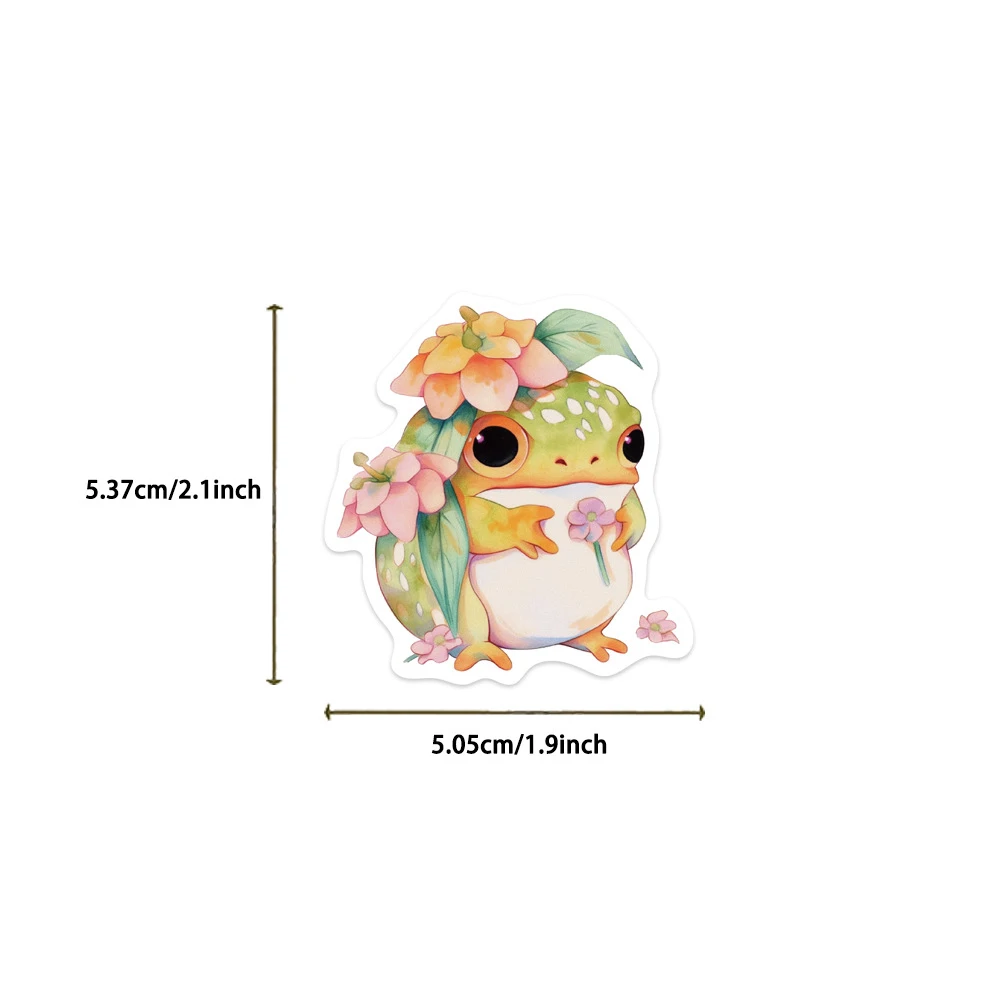 10/30/50pcs Kawaii Funny Frog Animal Stickers Cute Cartoon Kids DIY Sticker Toy Stationery Laptop Phone Graffiti Decals Packing