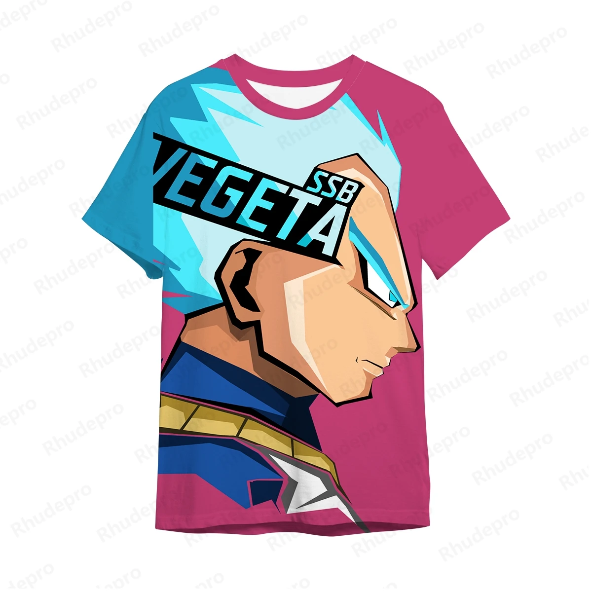 Camiseta DragonBallz extragrande masculina, camisas Vegeta Goku, roupas infantis hip-hop, estilo Harajuku, tendência de verão, 2024