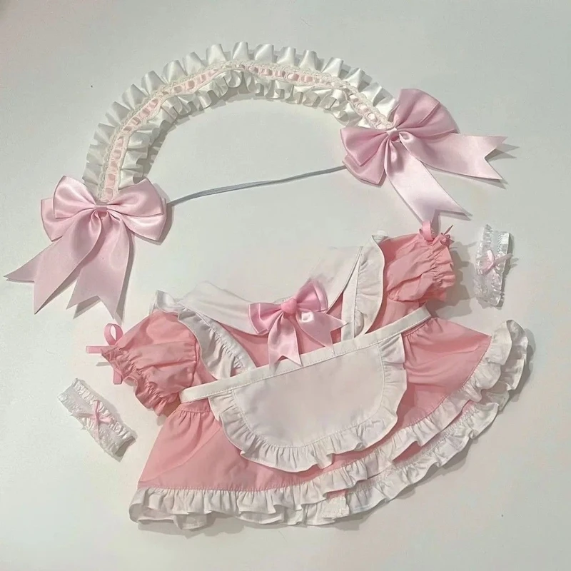 Schattige Pop Rok Kinderen Dienaar Geschikt Voor 20-40 Cm Katoenen Poppenkleertjes Lolita Rok Set Pop decoratie