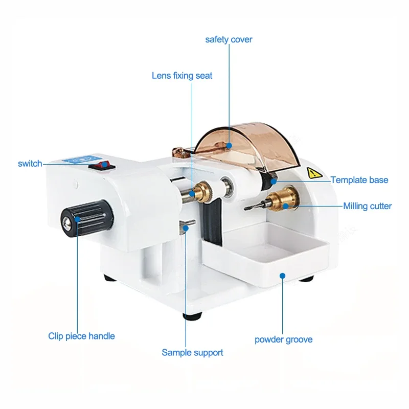 Lenses Edging Cutter Lens Edging Cutting machine Eyeglasses equipment LY-400B instrument Pattern Cutter Opener For Lenses Edging