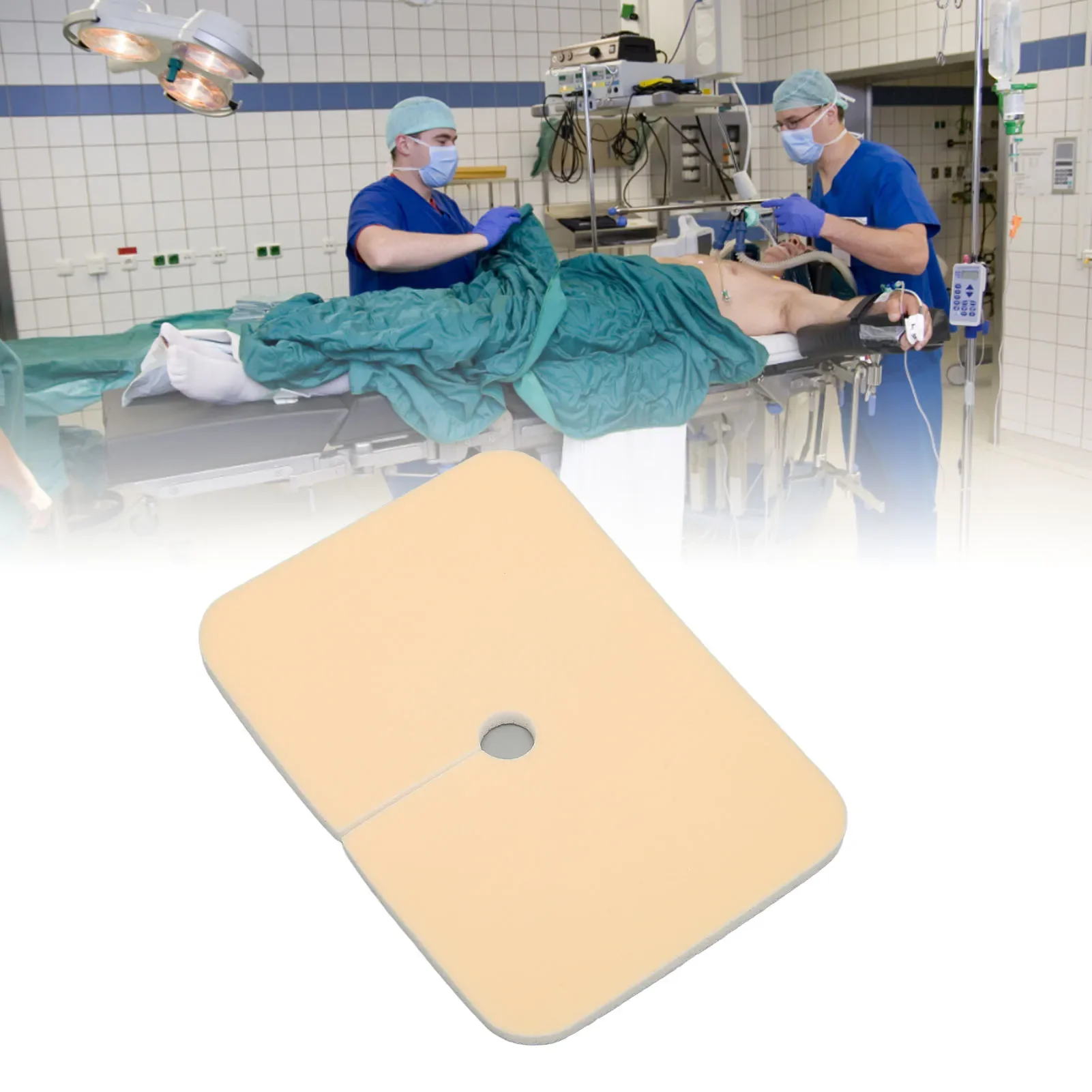 10pcs 10x7cm Tracheostomy Pad Trach Ties Foam Waterproof Skin Friendly for Neck Surgery Patients Catheter fixing Pad