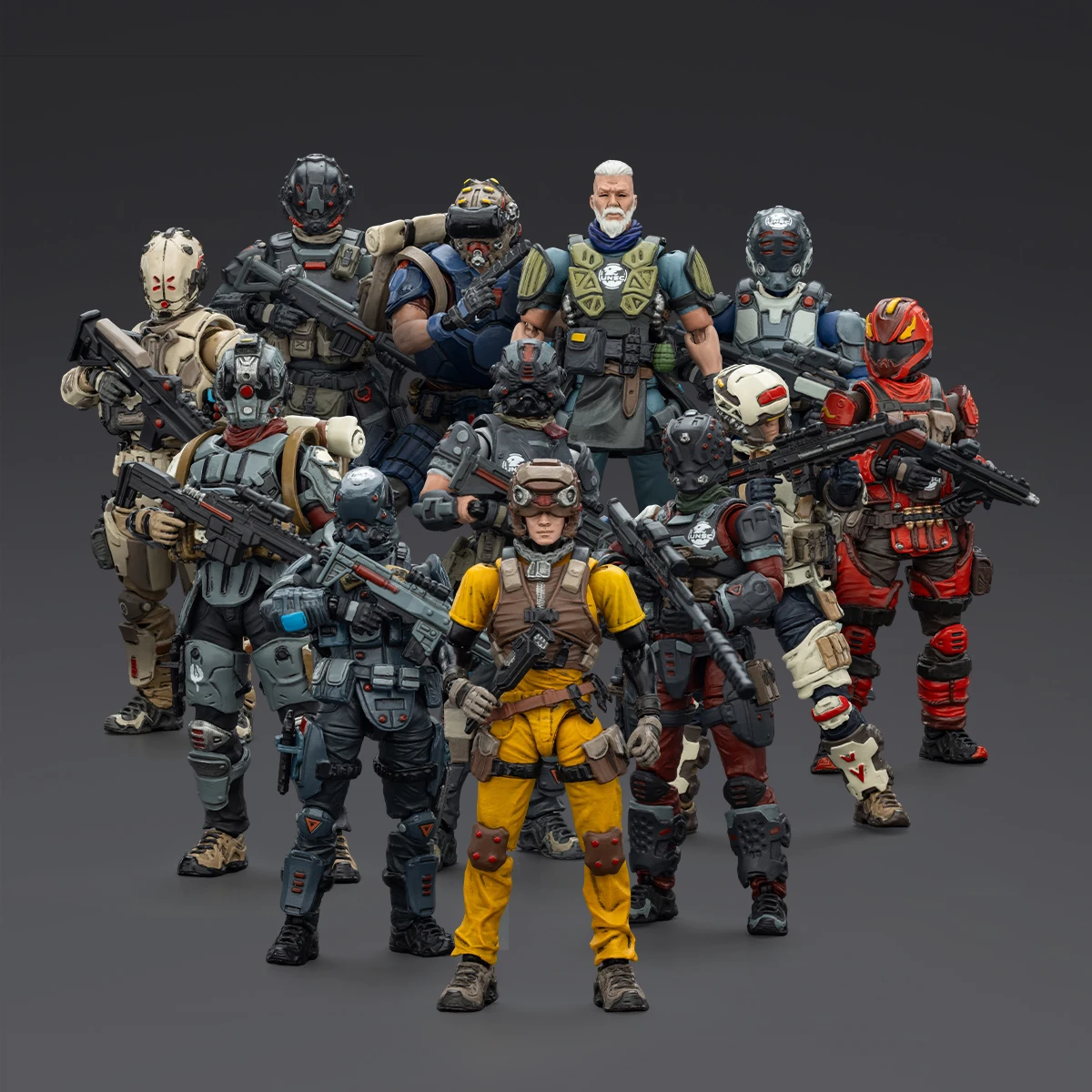 TOYVERSE JOYTOY 1/25 شخصيات لعبة المصدر المظلم فريق UNSC 12 قطعة لعبة مجسمة
