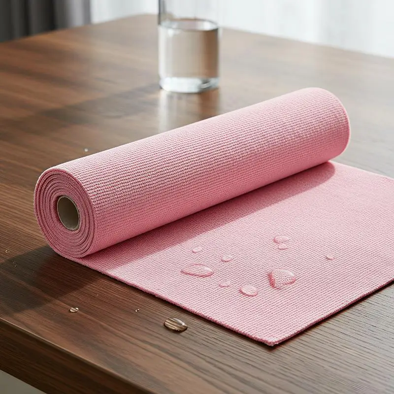 Super Absorbent Microfiber Cleaning Wipes 1 Roll 50 Sheets Reusable Washable for Home Kitchen Office Cleaning