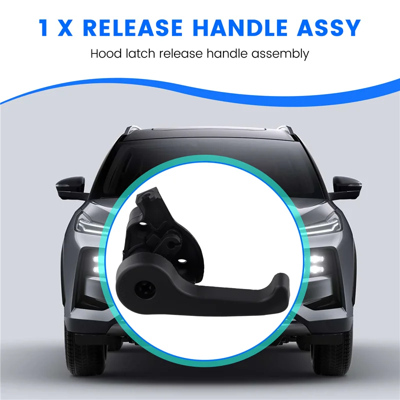TFORU-Car Hood Latch Release Handle Assy-For Jac Refine S3 S2 S5 M4 T6 T8 Pickup Truck Js2 Js2 Js5 Hood Opening Wrench Holder