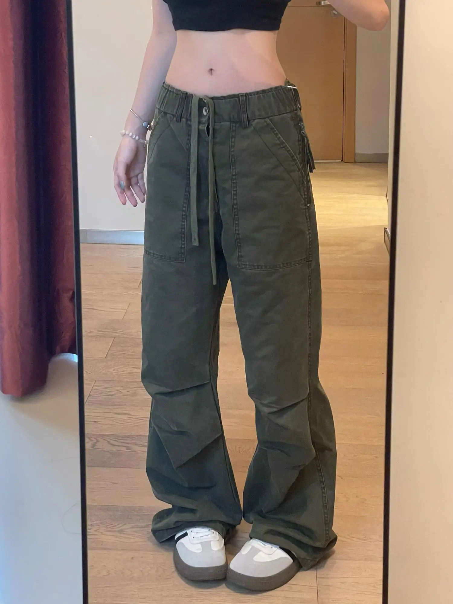 

Американские ретро-брюки свободного кроя с прямыми штанинами, повседневные мужские брюки в уличном стиле, модные длинные брюки на каждый день