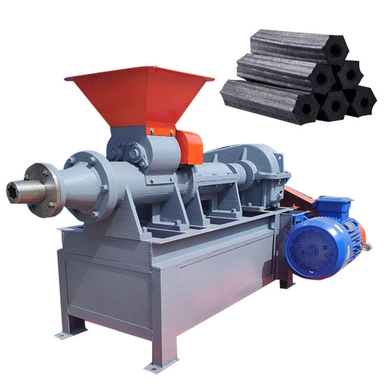 Sawdust Coal Small Horse Manure Charcoal Briquette Extruder Barbecue Coal Rod Making Machine