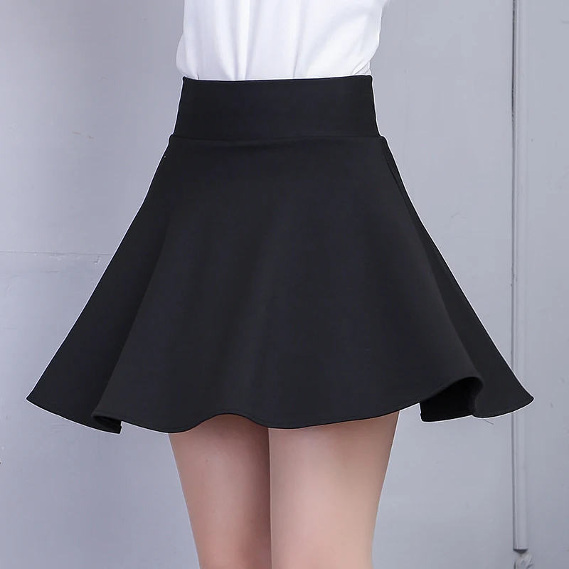 

Women's Skirt Summer White Korean Style Girls School Clothes Saia Rosa Girls Black Faldas A Line Mini Tennis Skirt With Shorts