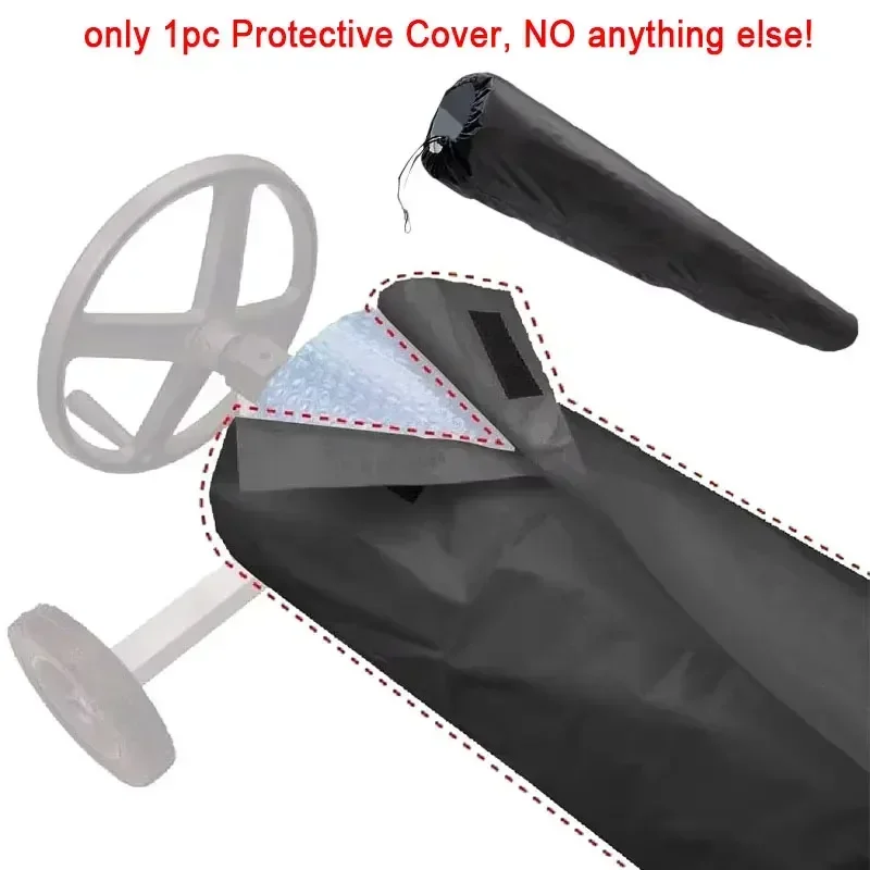 Swimming Pool Reel Protective Cover Outdoor Waterproof Dustproof Pool Solar Roller Reel Protective Cover Solar Blanket Pool Tool