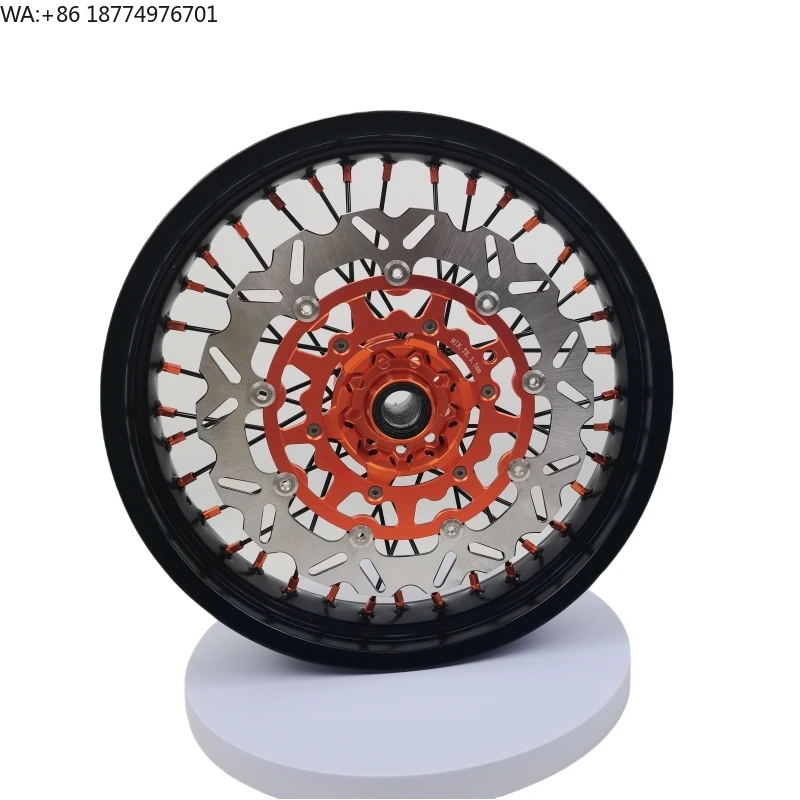 

Supermoto Front Wheel Supermotard Wheel 17 Inch 36 Spokes Motorcycle Alloy Anodizing Supermoto Wheels