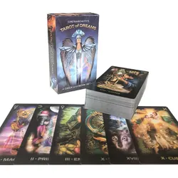 Gorąca wyprzedaż marzeń Tarot Oracle karta losu wróżenie proroctwo karta rodzina gra imprezowa tarota 78 karta Deck przewodnik PDF