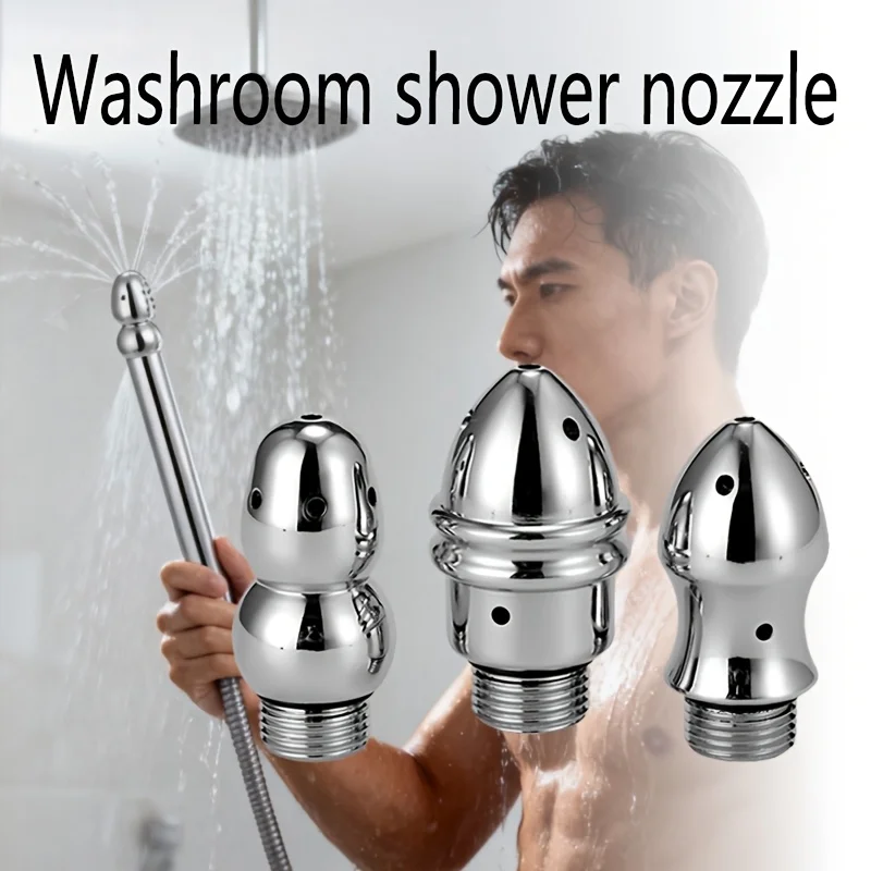 

Универсальная портативная душевая лейка для ванной комнаты с металлической пористой прокладкой и двумя соединениями, новая модель для дома