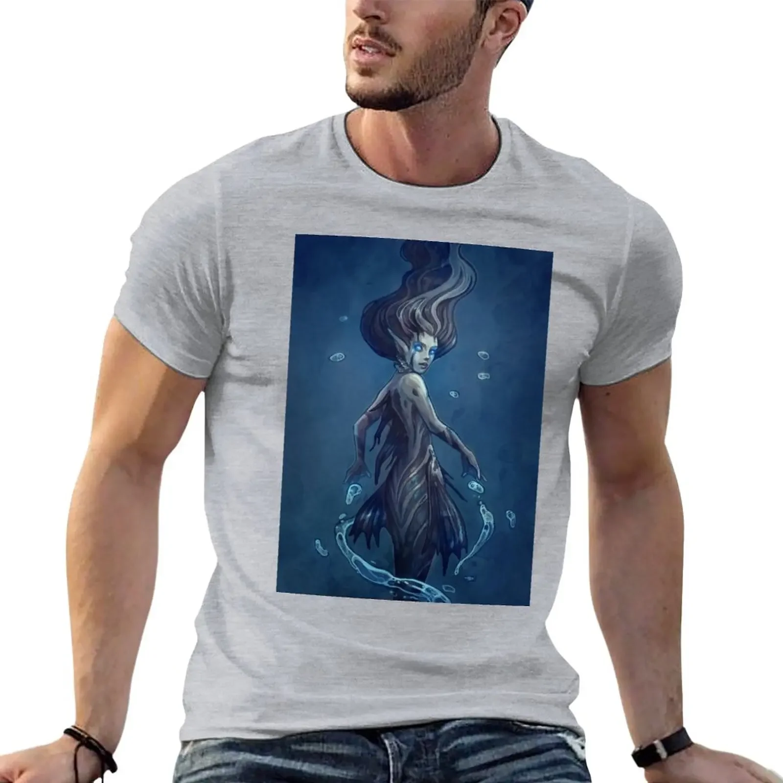 

Zebra batfish mermaid T-Shirt vintage plain t shirt for men