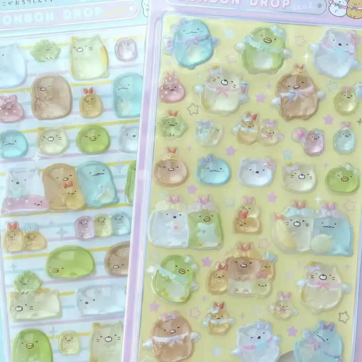 2Pcs/Lot San-X Sumikkogurashi Cute stationery 3D Resin Sticker Decorative Adhesive Scrapbooking Decorative Material Stickers