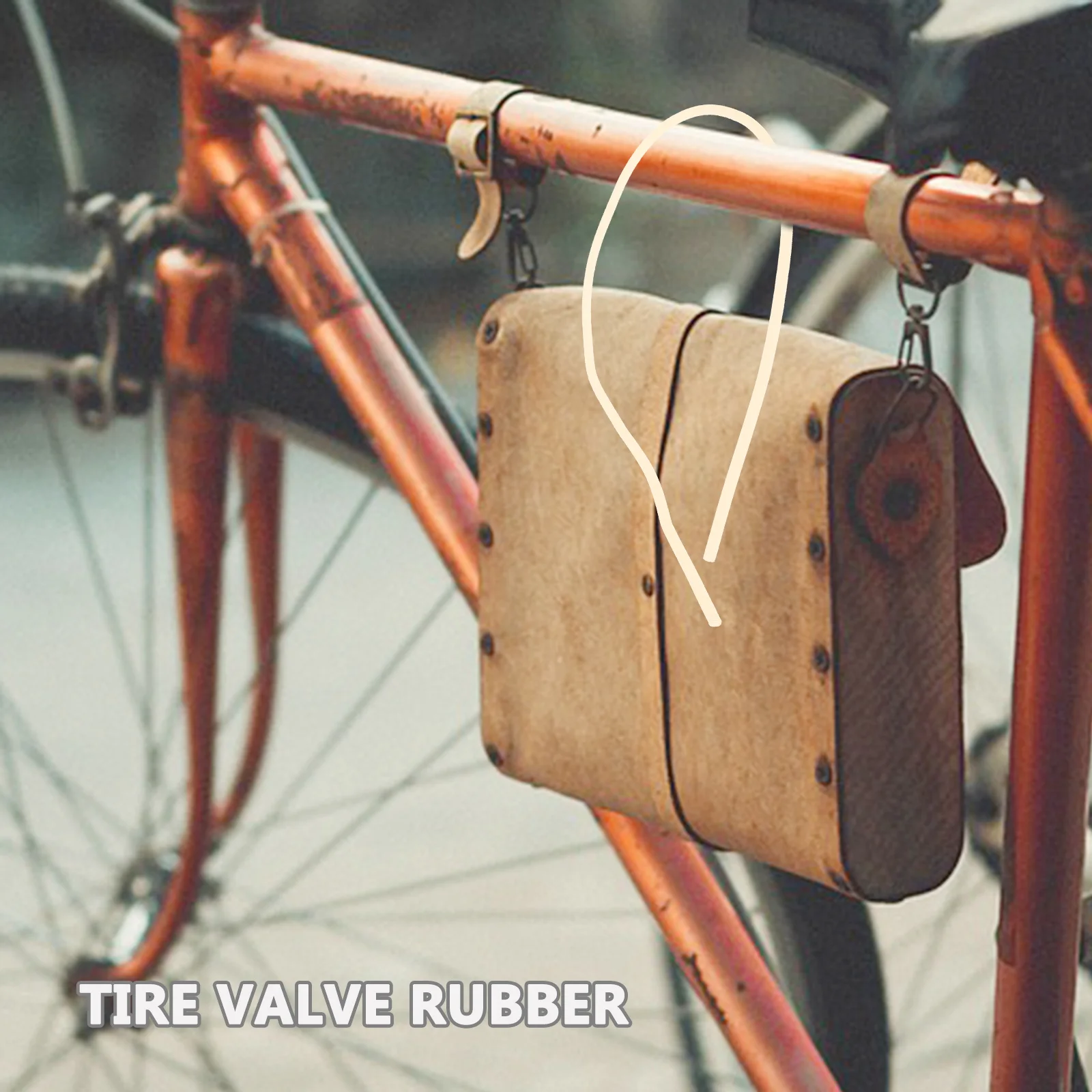 20Pcs Bike Valve Core Rubber Tubing Classic Style Heavy Duty Flexible Long Term Use for Bicycle Tires Valve Core for Bike Repair