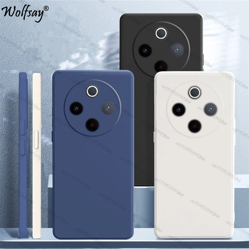 Funda para Vivo Y300 Pro, funda trasera de silicona líquida Original suave a prueba de golpes para Vivo Y300 Pro Plus, funda para Vivo Y300 Pro 5G