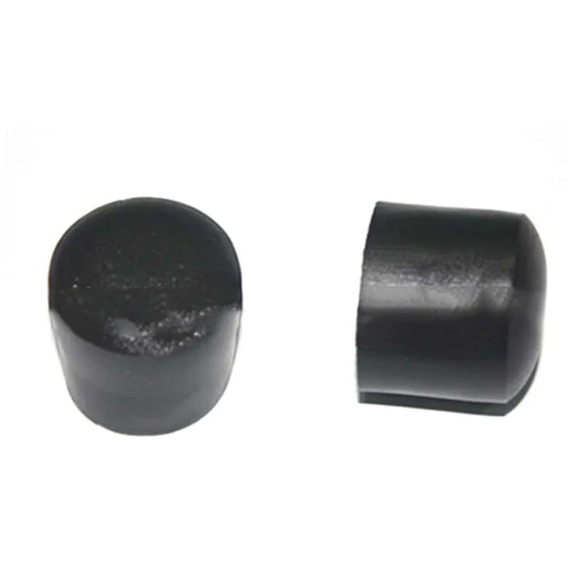 Black 22mm Chair Leg Caps PVC Plastic Feet Protector Pads Furniture Table Covers Round Bottom 4pcs/set