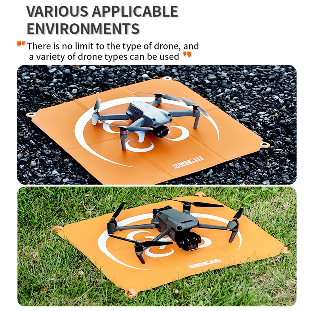 Waterproof Safety Landing Field Accurate Coordinate Scale Parking Apron Fast Fold 55cm Drone Landing Pad for DJI Mini 3Pro Air3