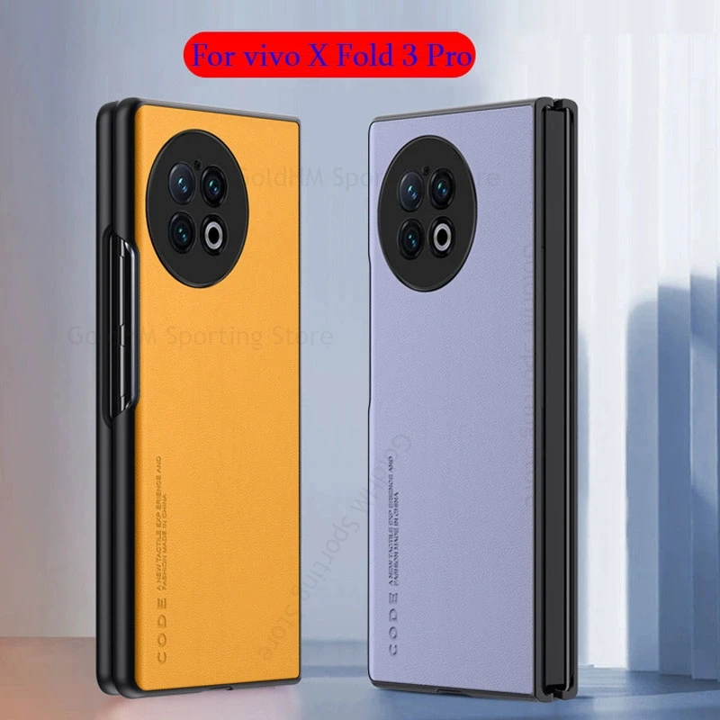 

Capa For vivo X Fold3 Pro Shockproof Phone Flip Leather Case For VIVO X Fold 3 Fold2 Ultra Slim Fundas Hard PC Protective Cover