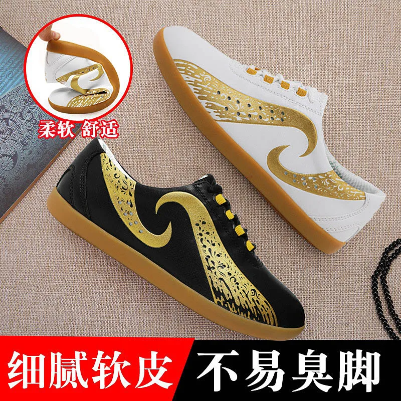 Premium Tai Chi Shoes for Baduanjin, Unisex New Design Rubber Sole Martial Arts Training Footwear