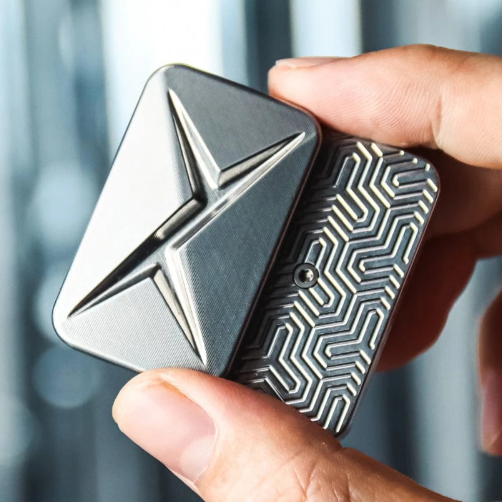 YC EDC Breakthrough Unlimited Pushing Slider Competitive Level Stress Relief Toy PEI Titanium Fidget Toys For Adults